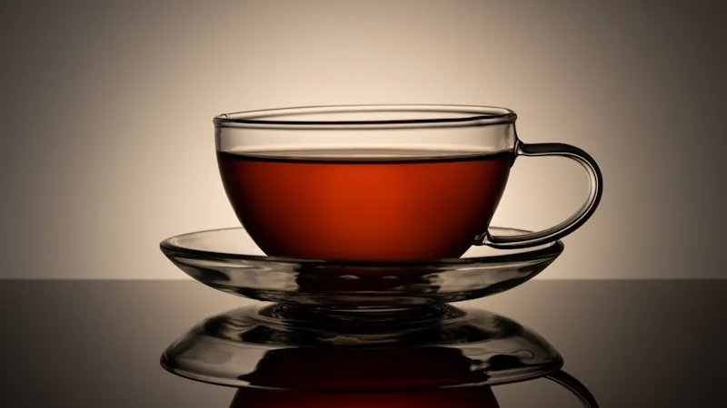 A comforting cup of tea on a saucer